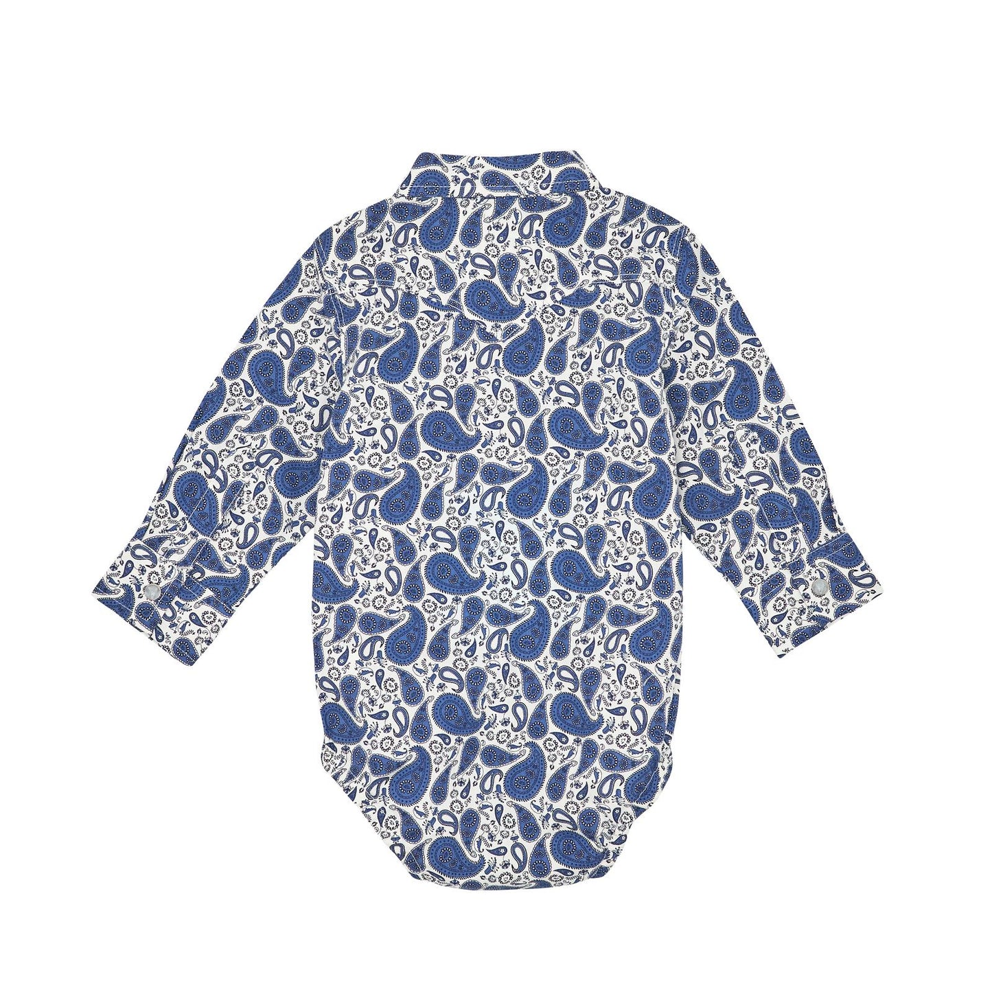 Wrangler Blue Paisley Onesie