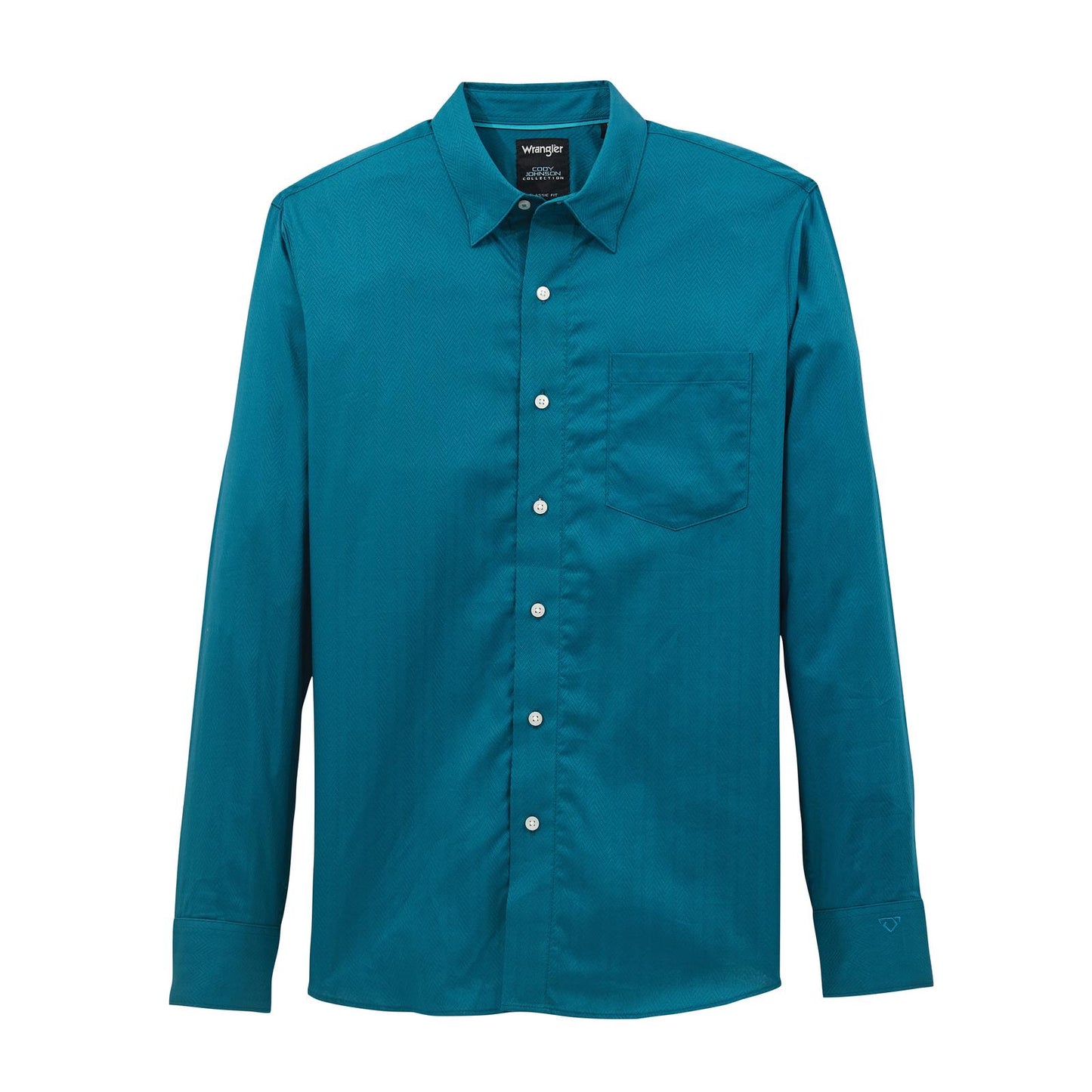 Wrangler Cody Johnson Button Up Teal