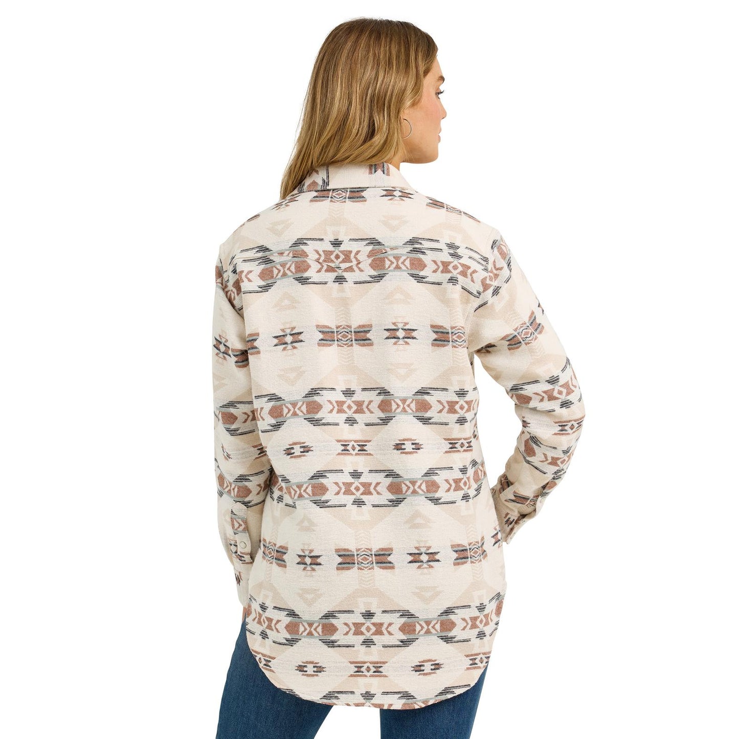 Wrangler Cream & Whiskey Women's Shirt Jacket