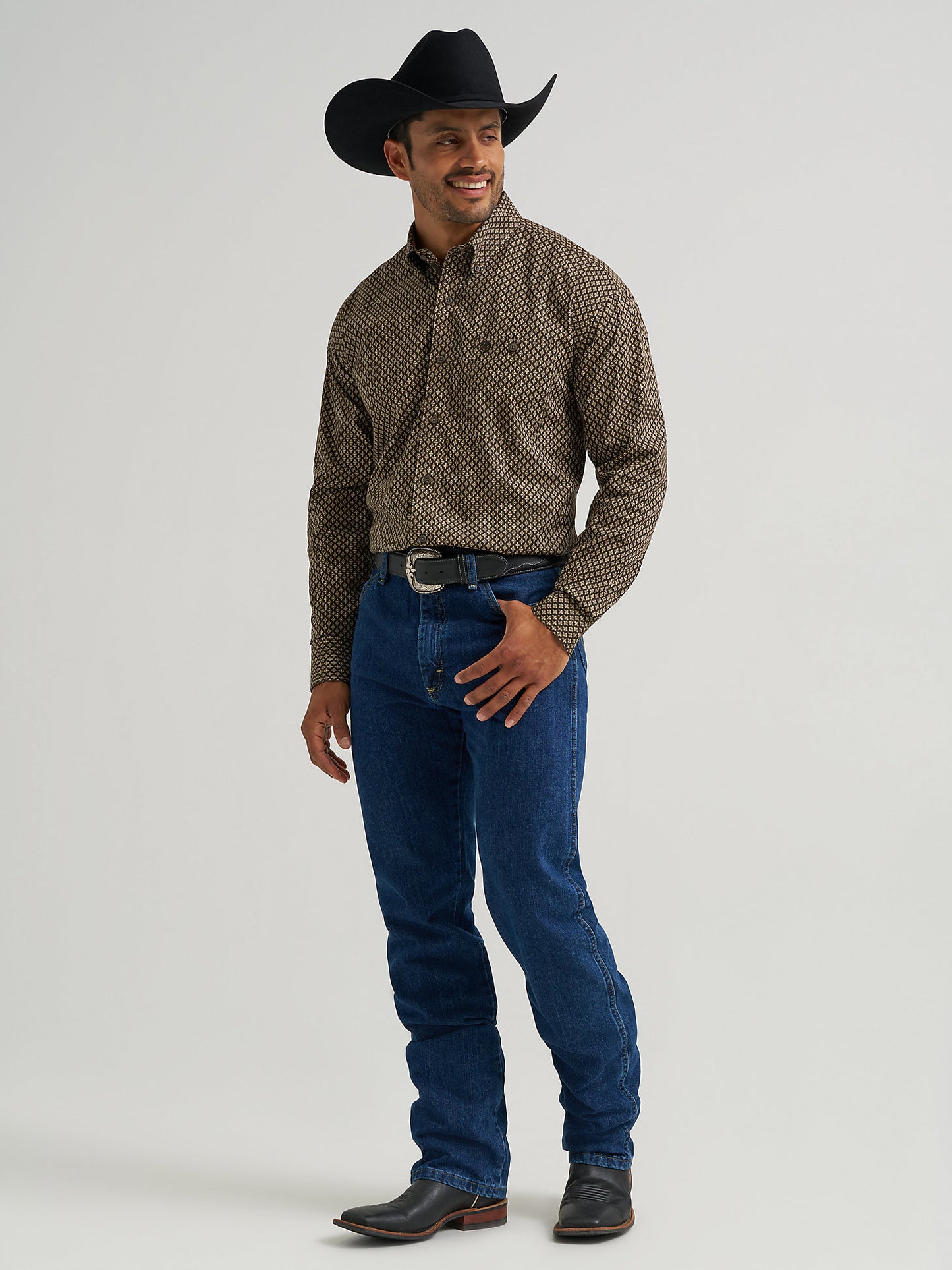 Wrangler George Strait Chocolate Men's Button Up