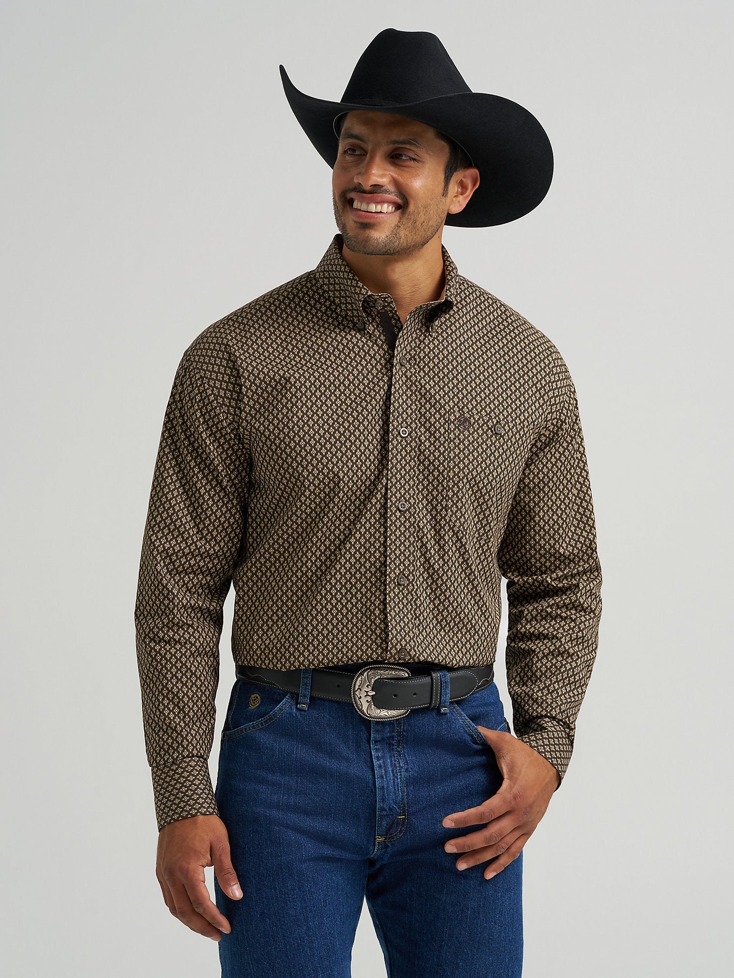 george dress shirts Mens GEORGE dress shirt Blue/Black/White striped sz Medium button up Long Sleeve