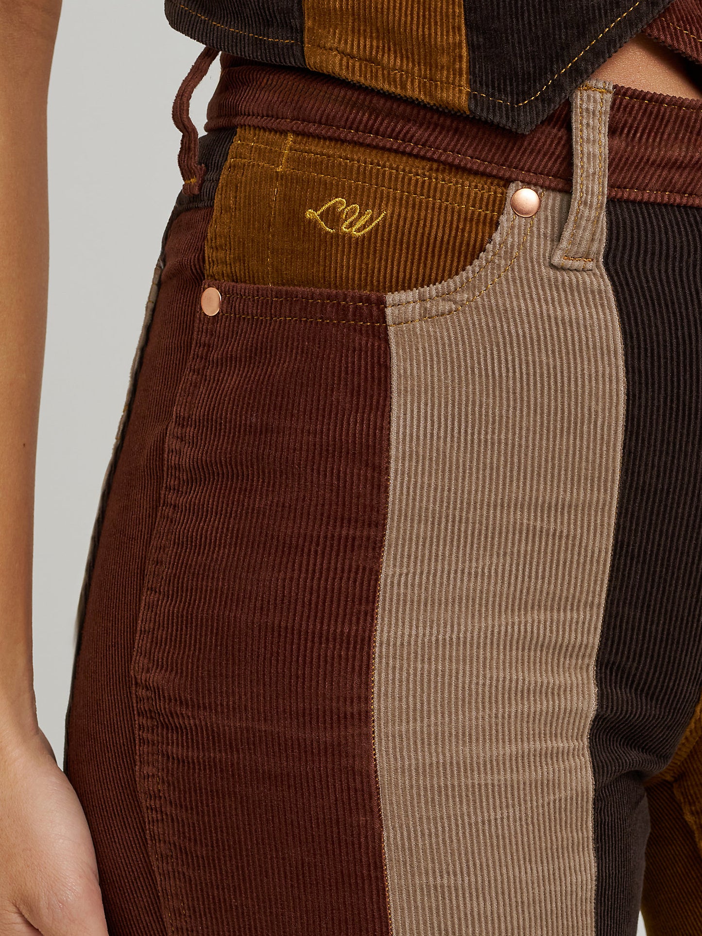 Wrangler Lainey Patchwork Corduroy Bell