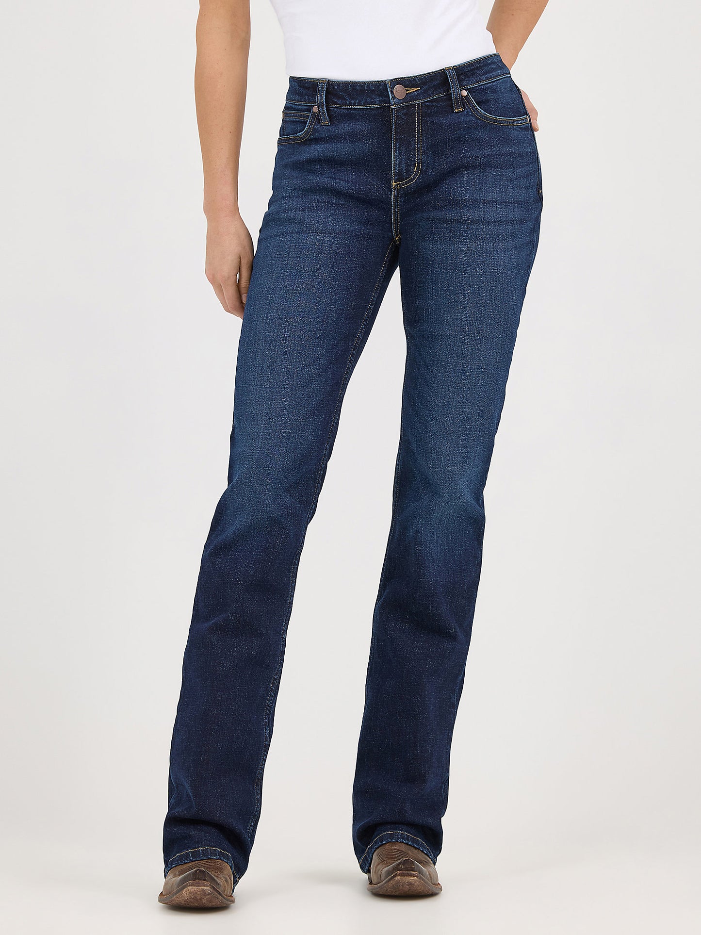 Wrangler Hay Stitch Midrise Bootcut