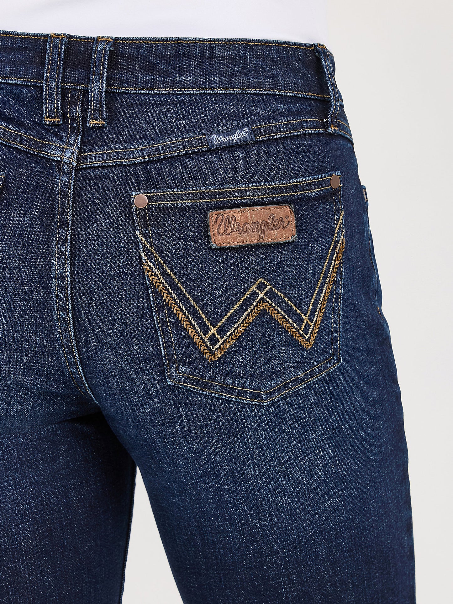 Wrangler Hay Stitch Midrise Bootcut