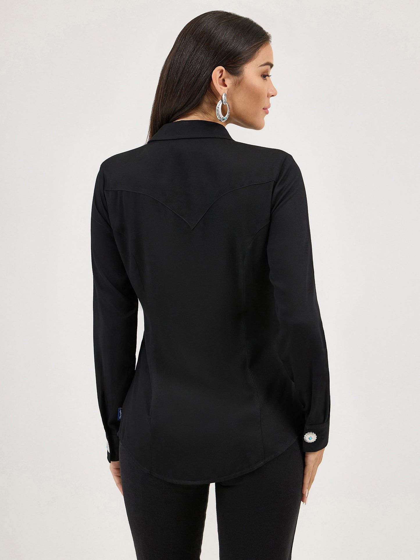 Wrangler Concho Black Blouse