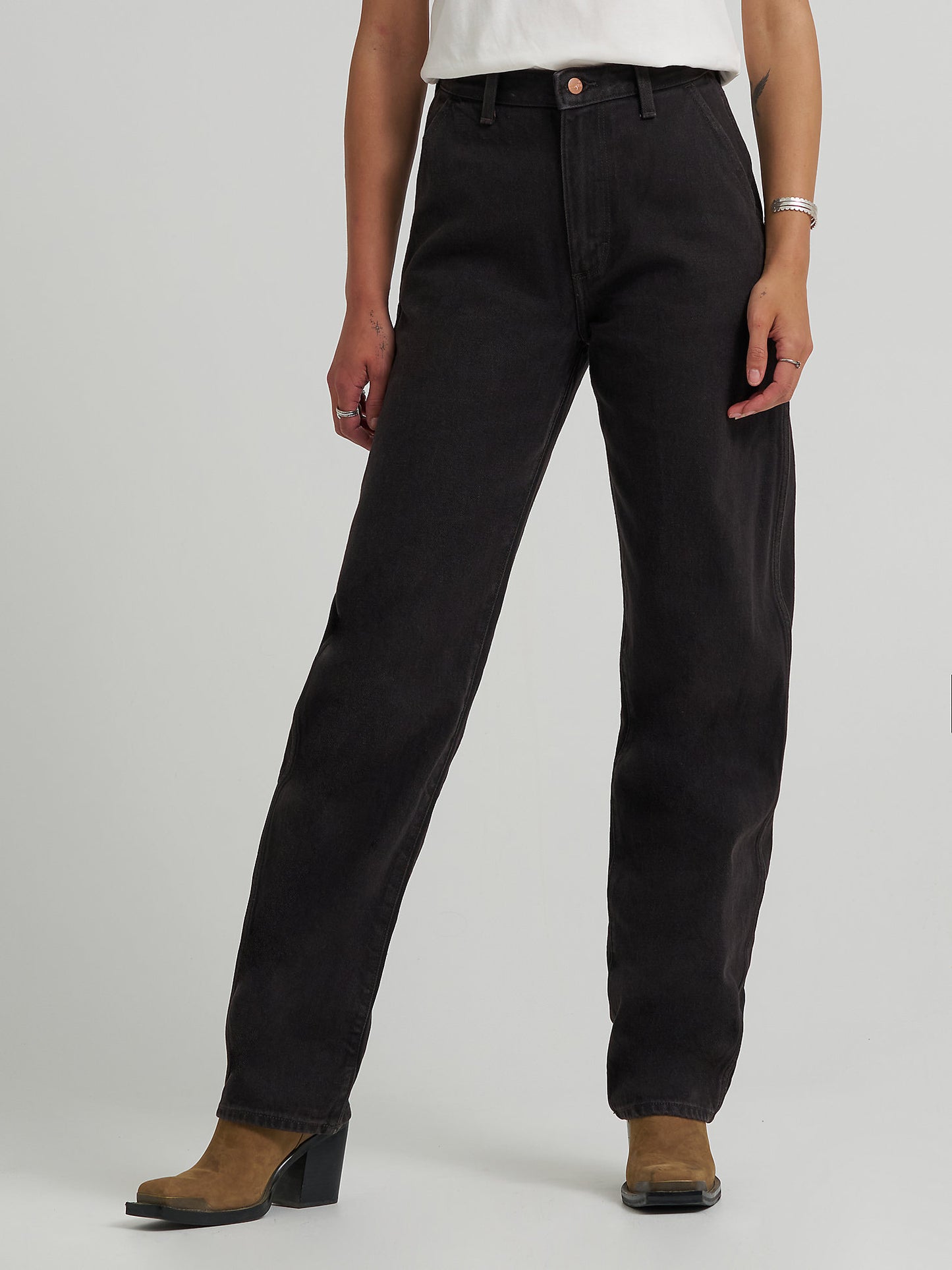 Wrangler Rustlers Barrel Jeans Black Chocolate