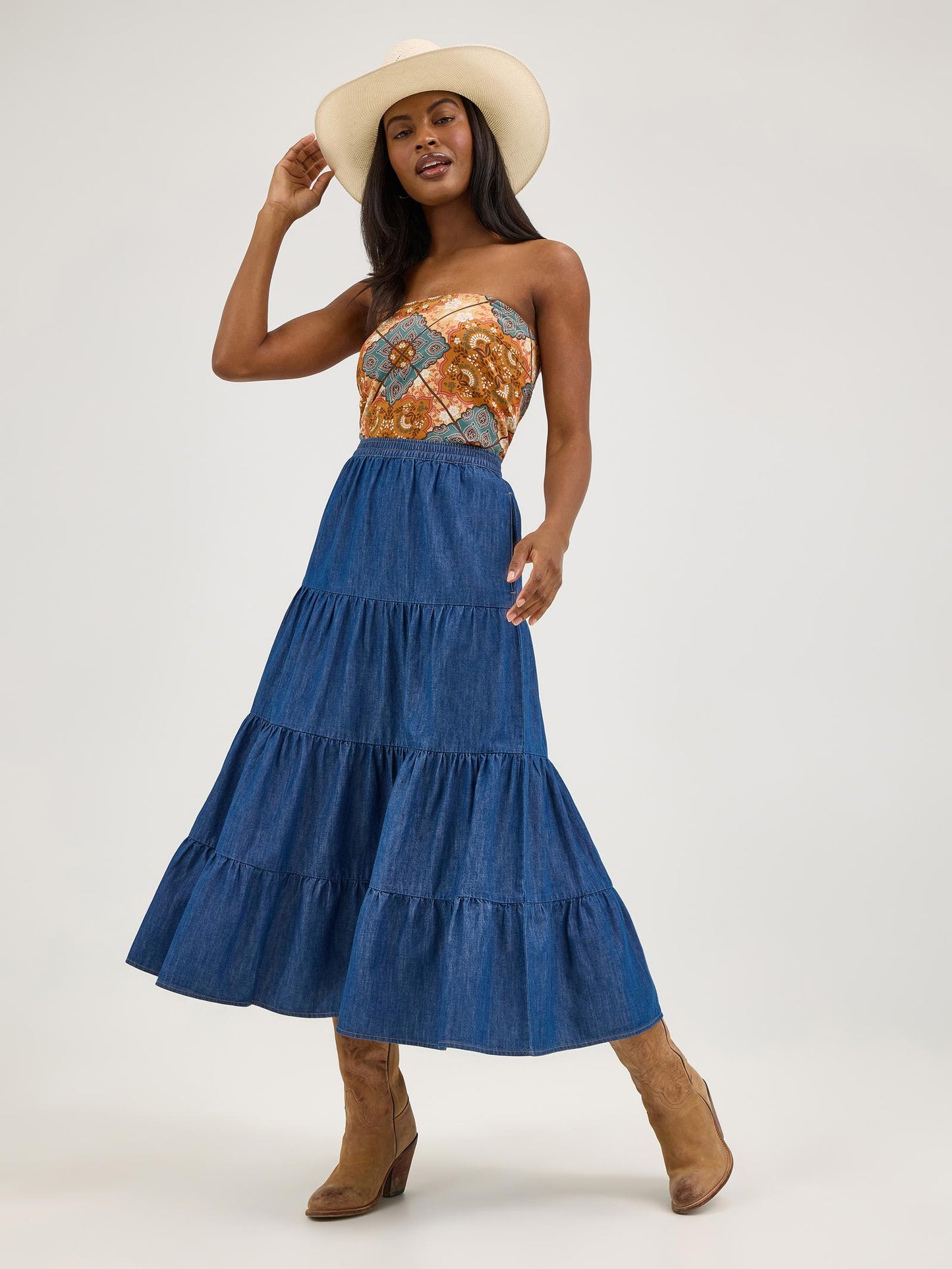 Wrangler Prairie Vintage Maxi Skirt
