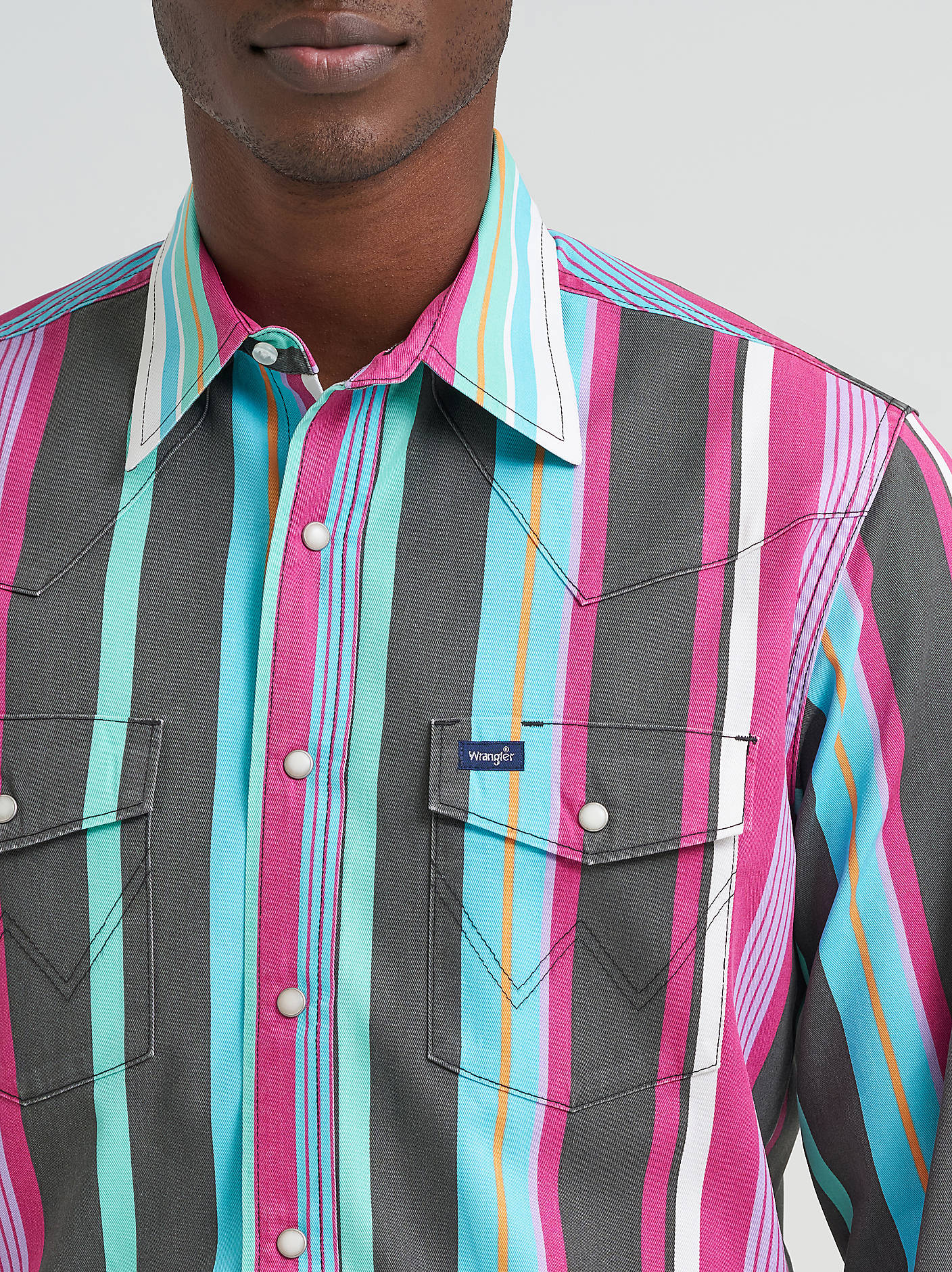 Wrangler Brushpopper Bold Multi Snap Up
