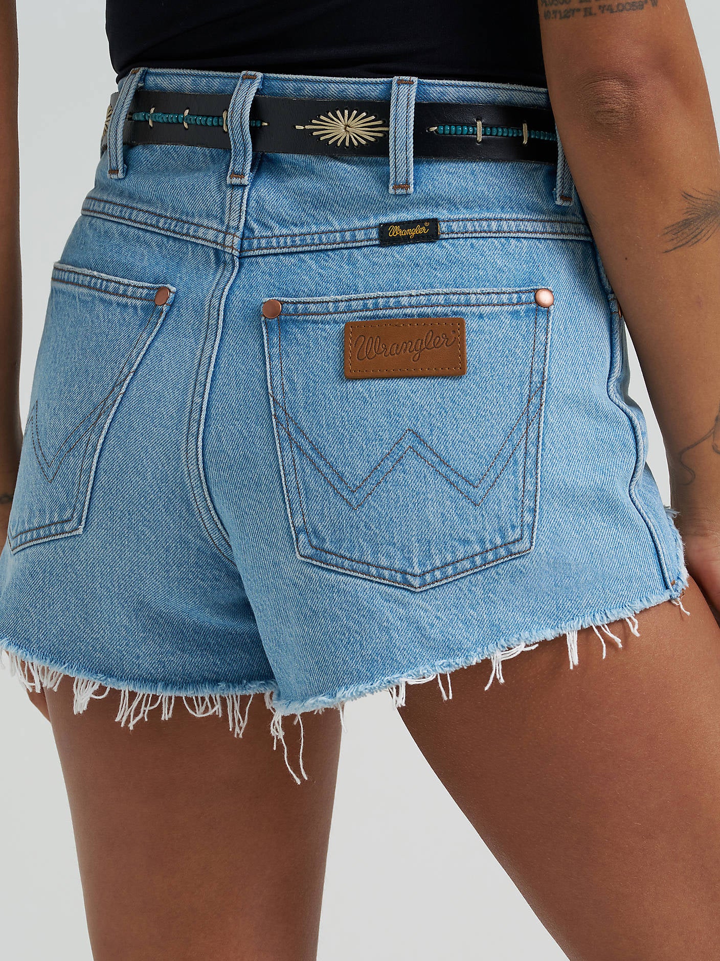 Wrangler Cowboy Cutoff Distressed Shorts