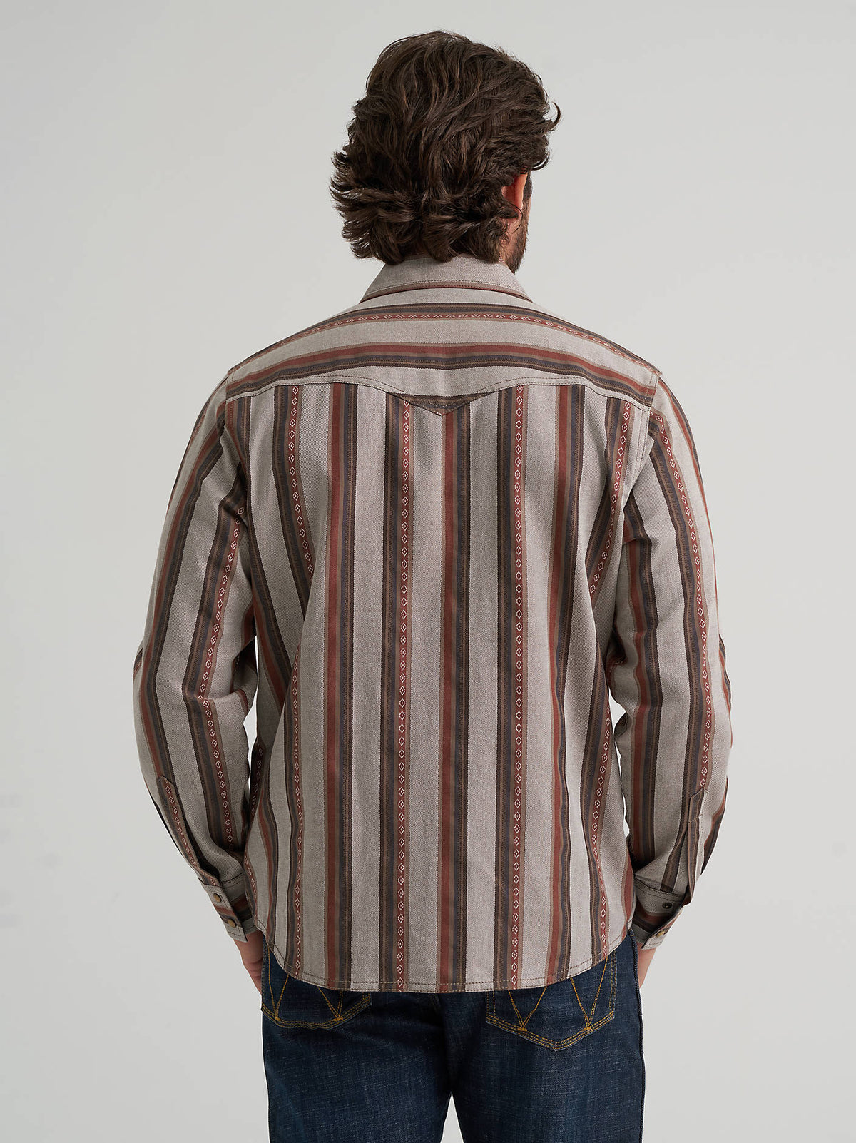 Wrangler Premium Stripe Snap Up