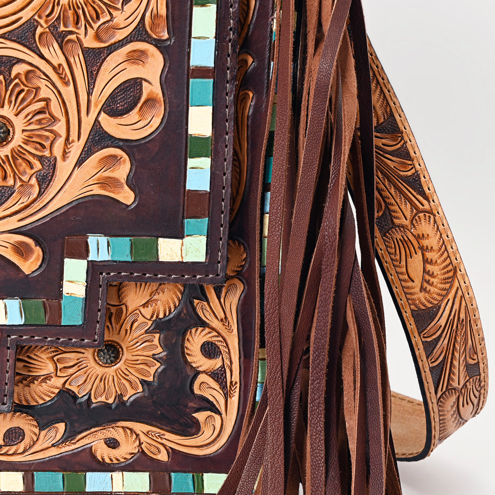 American Darling Cactus Daisy Tooled Handbag