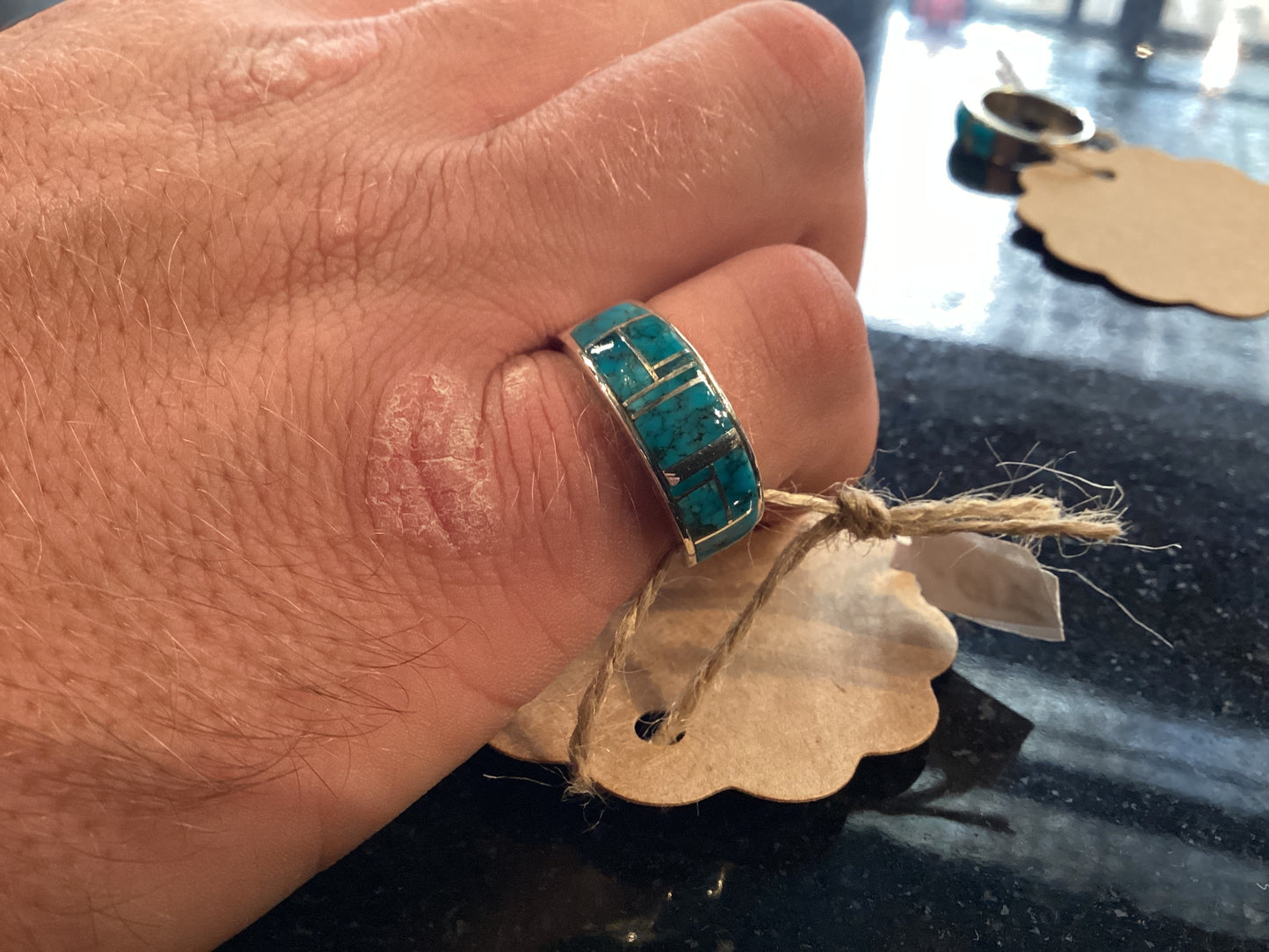 Authentic Turquoise Bands Ring