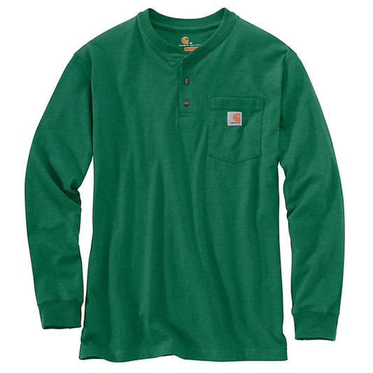 Men's Loose Fit Long-Sleeve Workwear Pocket T-Shirt