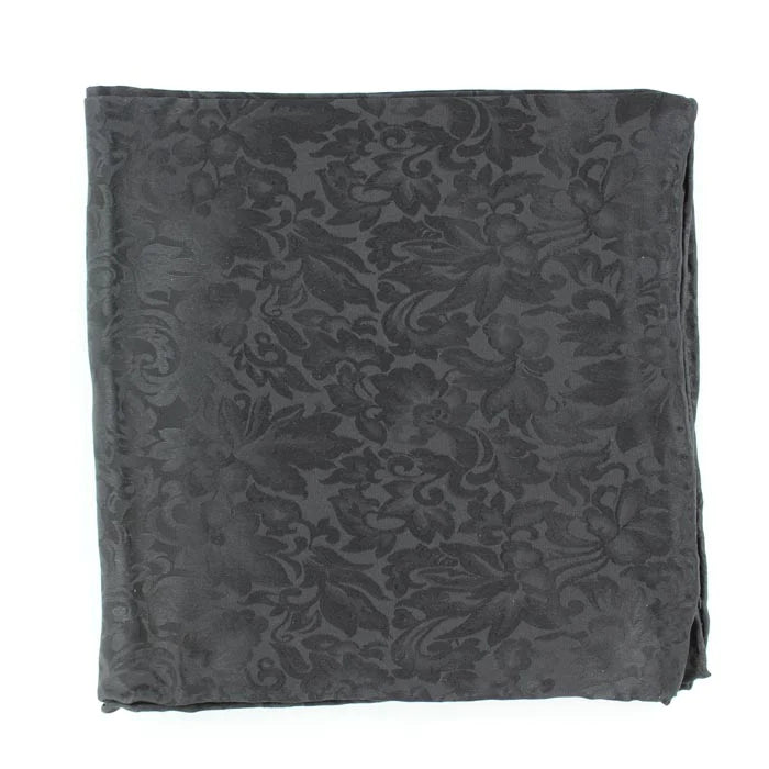 Black Floral Paisley Wild Rag
