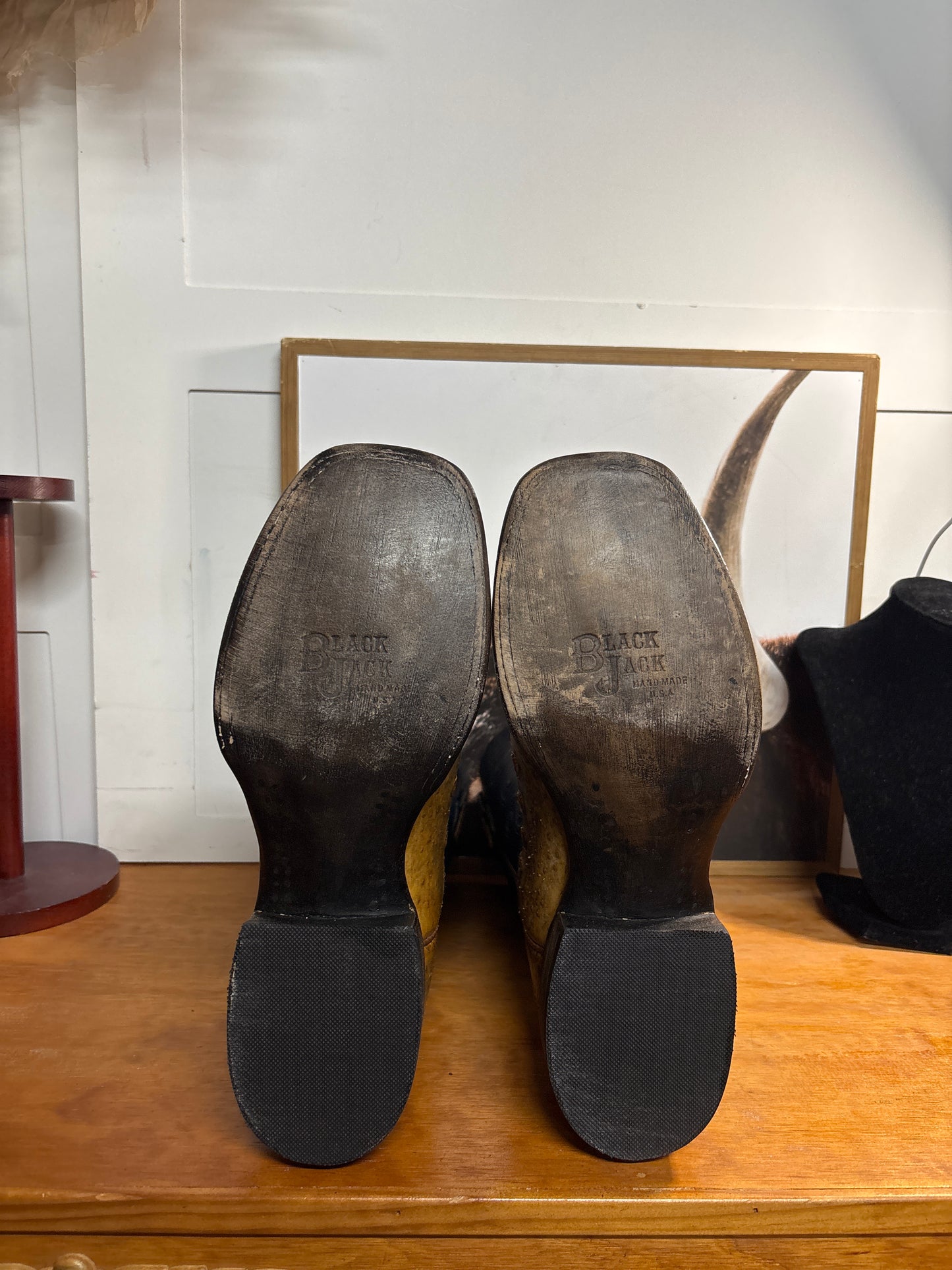Black Jack Sturgeon Fish Brown Boots
