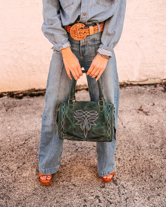 Mini Emerald Rustic Bluebell Duffle Bag