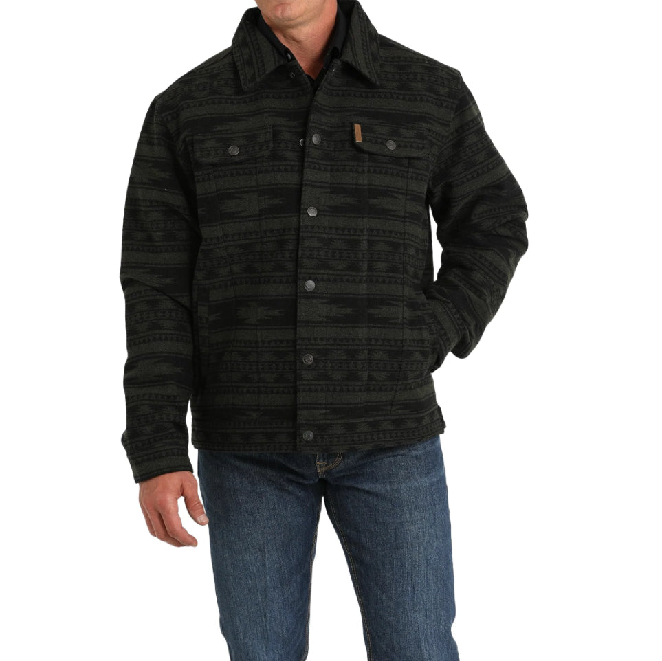 Men's Charcoal Aztec Trucker Jacket – Wiseman's Western