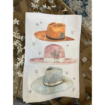 Western Tea Towel Hats