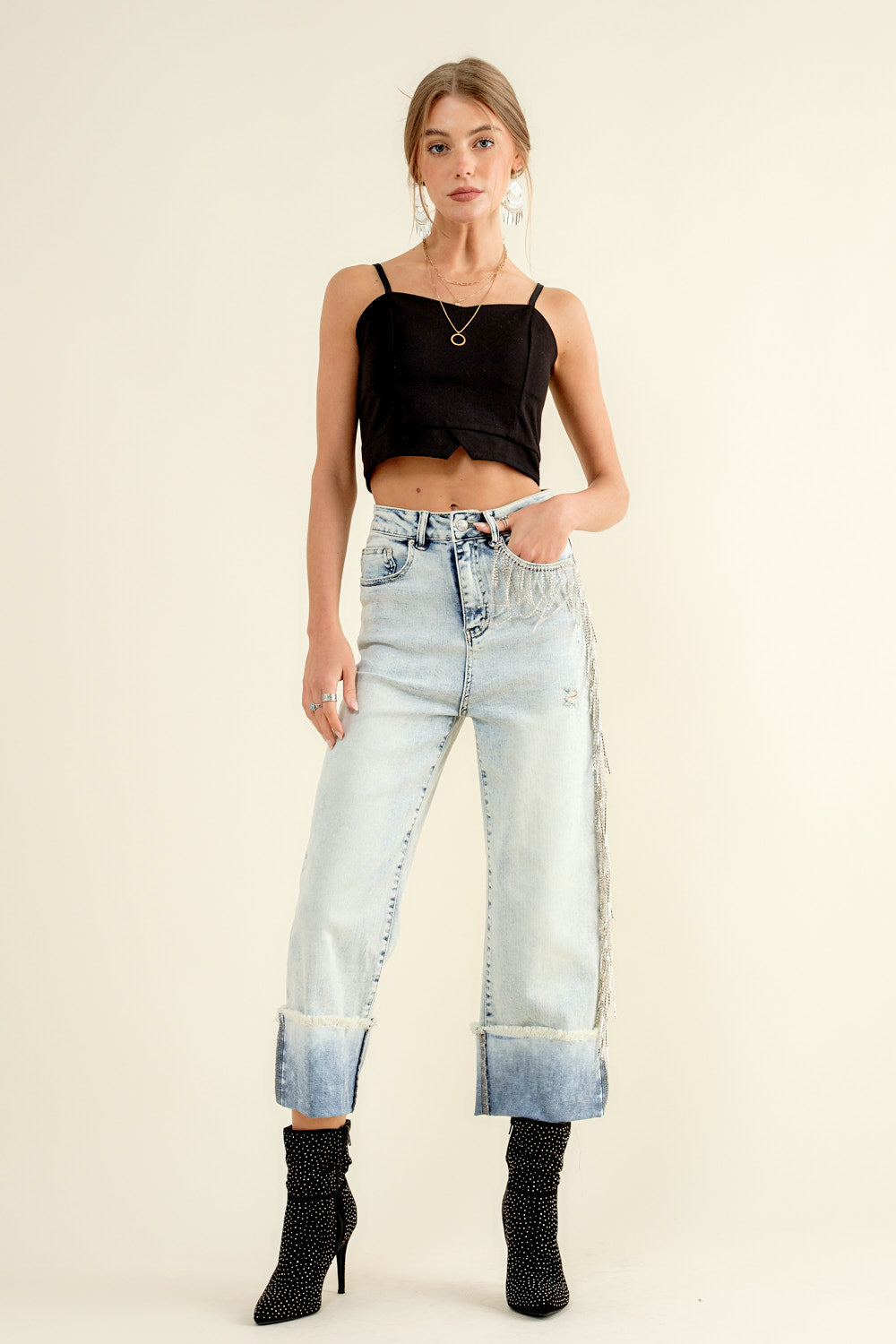 Rockin’ Rhinestone Cropped