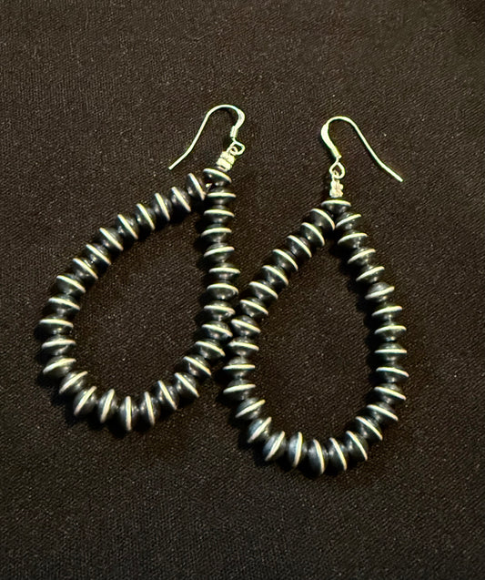Authentic Navajo Saucer Pearl Earrings