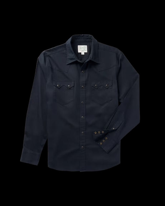 Men's Vintage Weight Sawtooth Cotton Pearl Snap