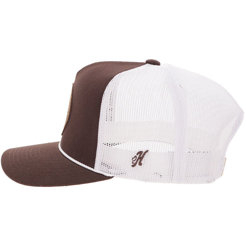 Hooey Quanah Hat Brown/White W/Circle Patch