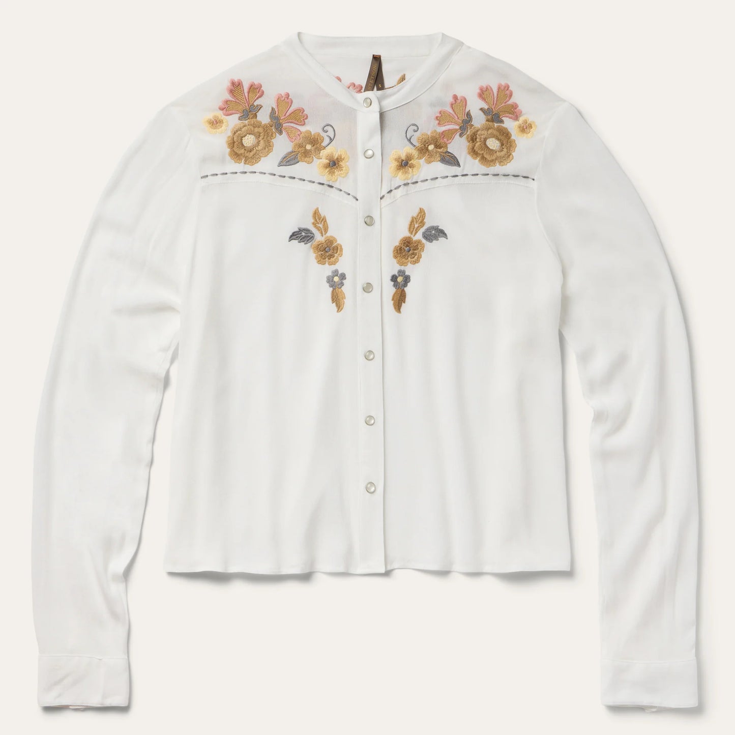 Stetson Cream Peasant Blouse