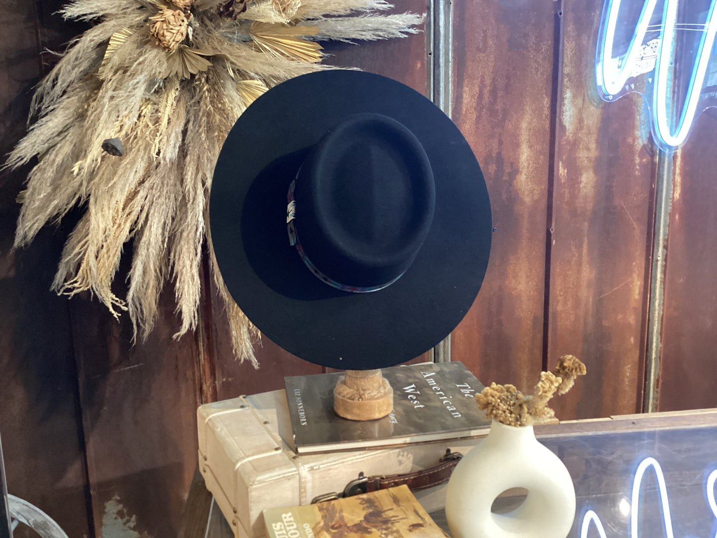 Aztec Black Flat Brim