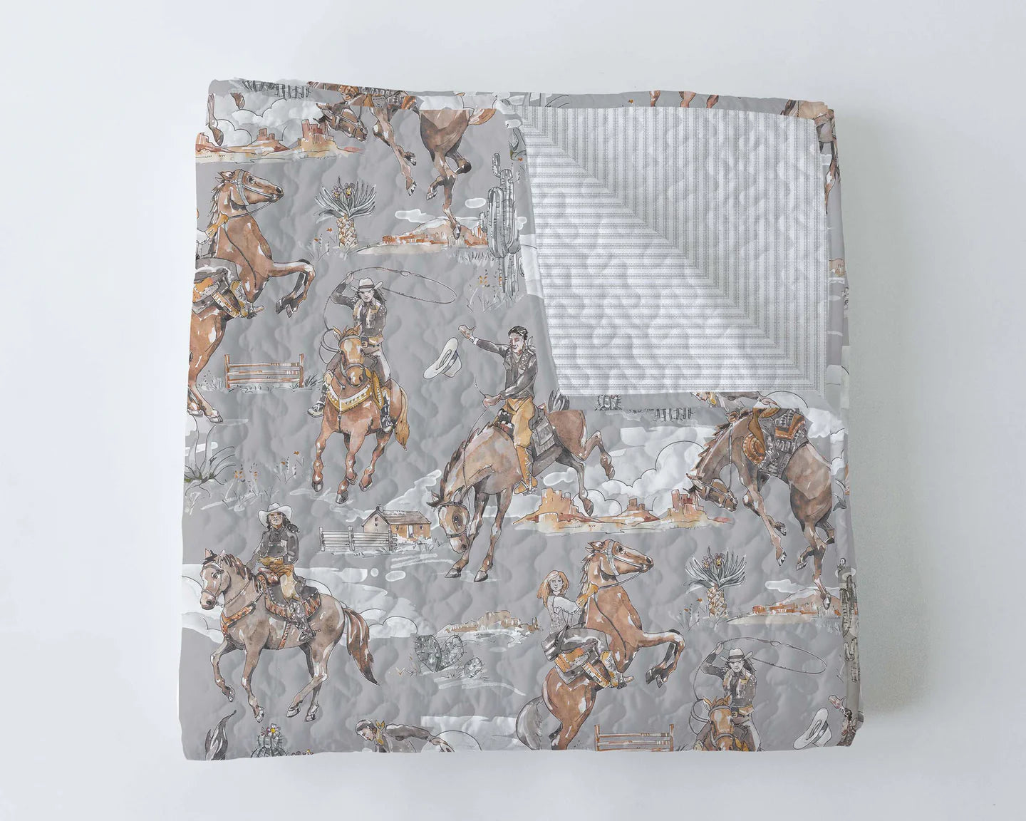 Birdie Cowgirl Quilt Blanket