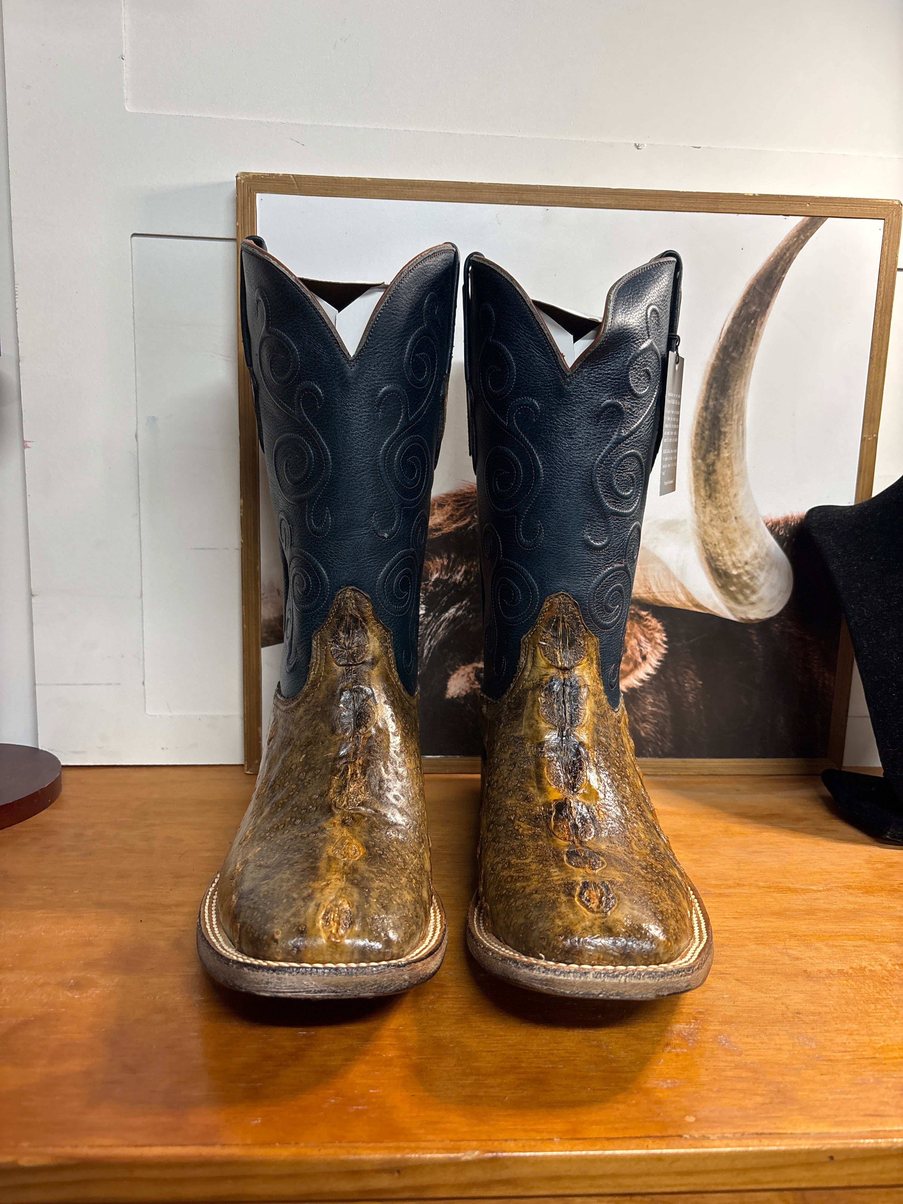 ジャークマン　ビーストロング Black Jack Sturgeon Fish Brown Boots – Wiseman's Western