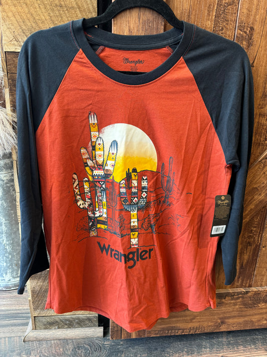 ✨Final Sale✨Wrangler Desert View Quarter Sleeve