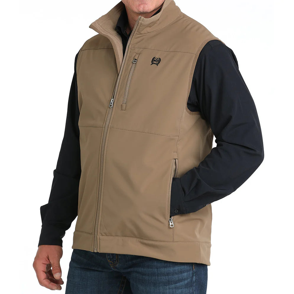 Cinch Men's Ripstop Khaki Vest