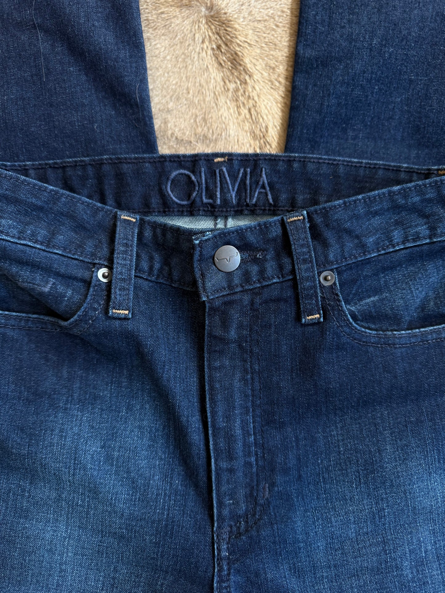 Kimes Olivia Dark Women's Wide Leg Jeans