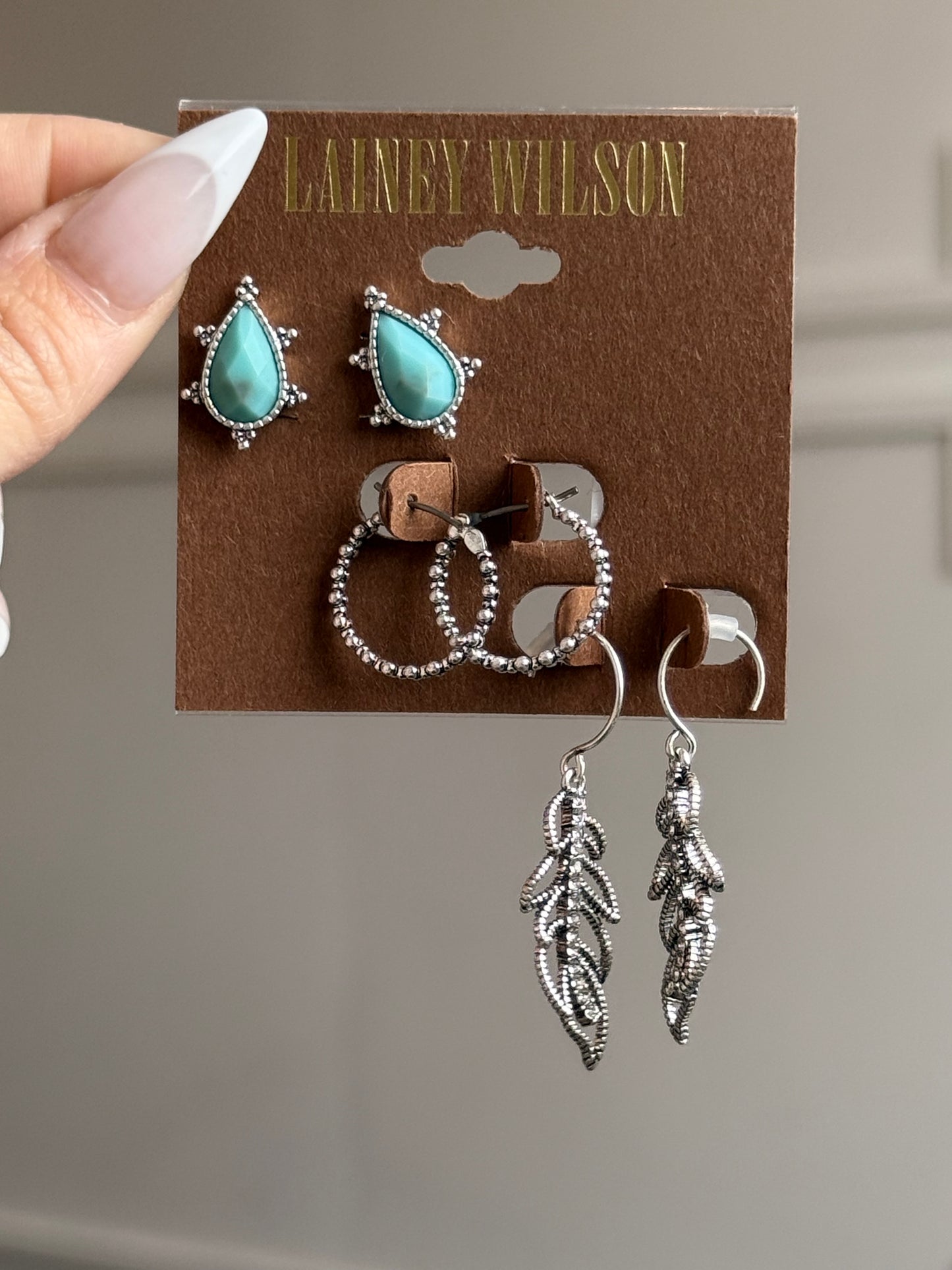 Lainey Wilson 3 Pack Western Earring Set