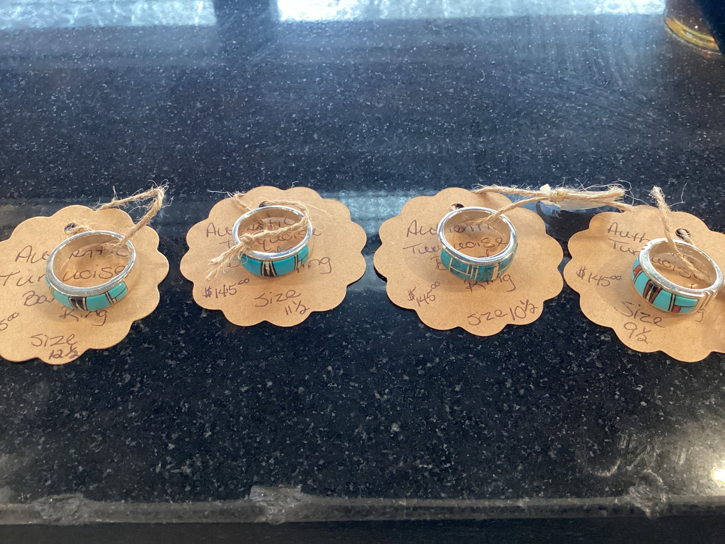 Authentic Turquoise Bands Ring
