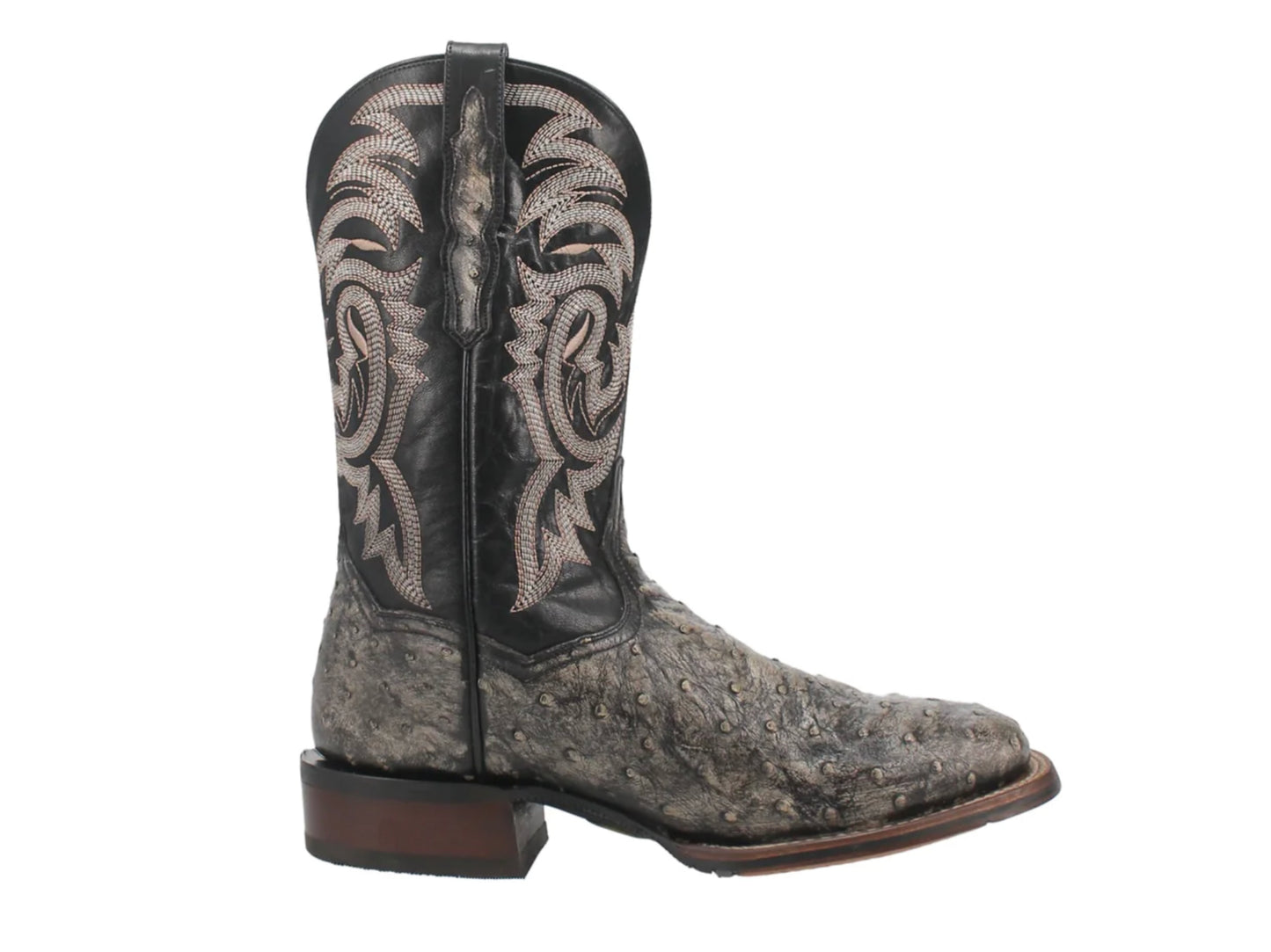 Dillinger Black Dan Post Ostrich Boots
