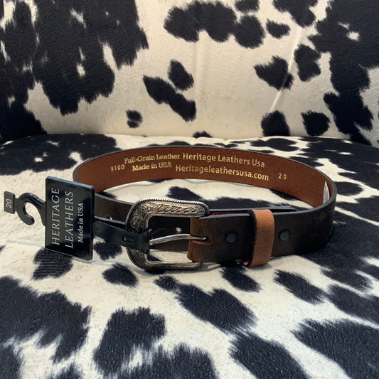 Kids Plain Leather Belt