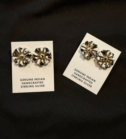 Authentic White Buffalo Cluster Earrings