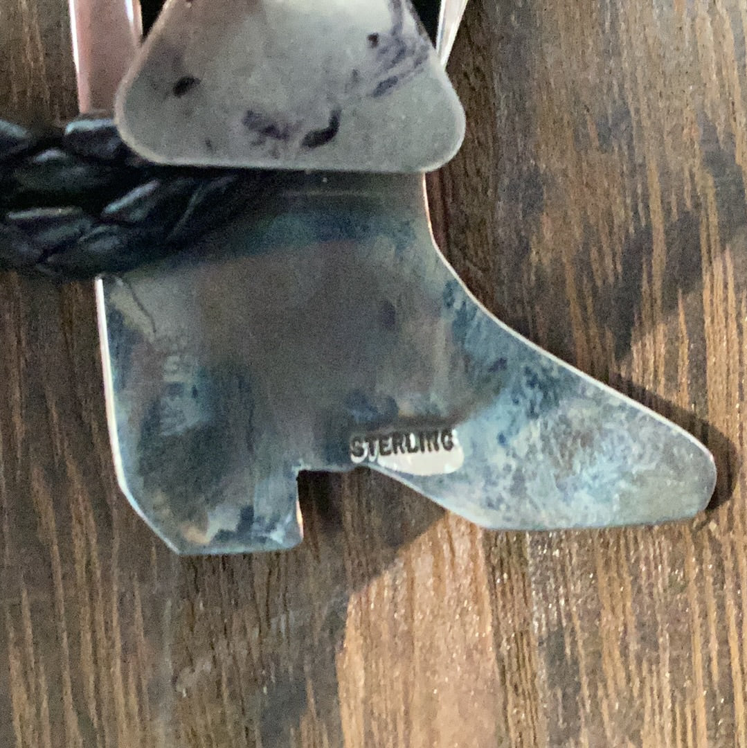 Turquoise Boot Bolo Tie