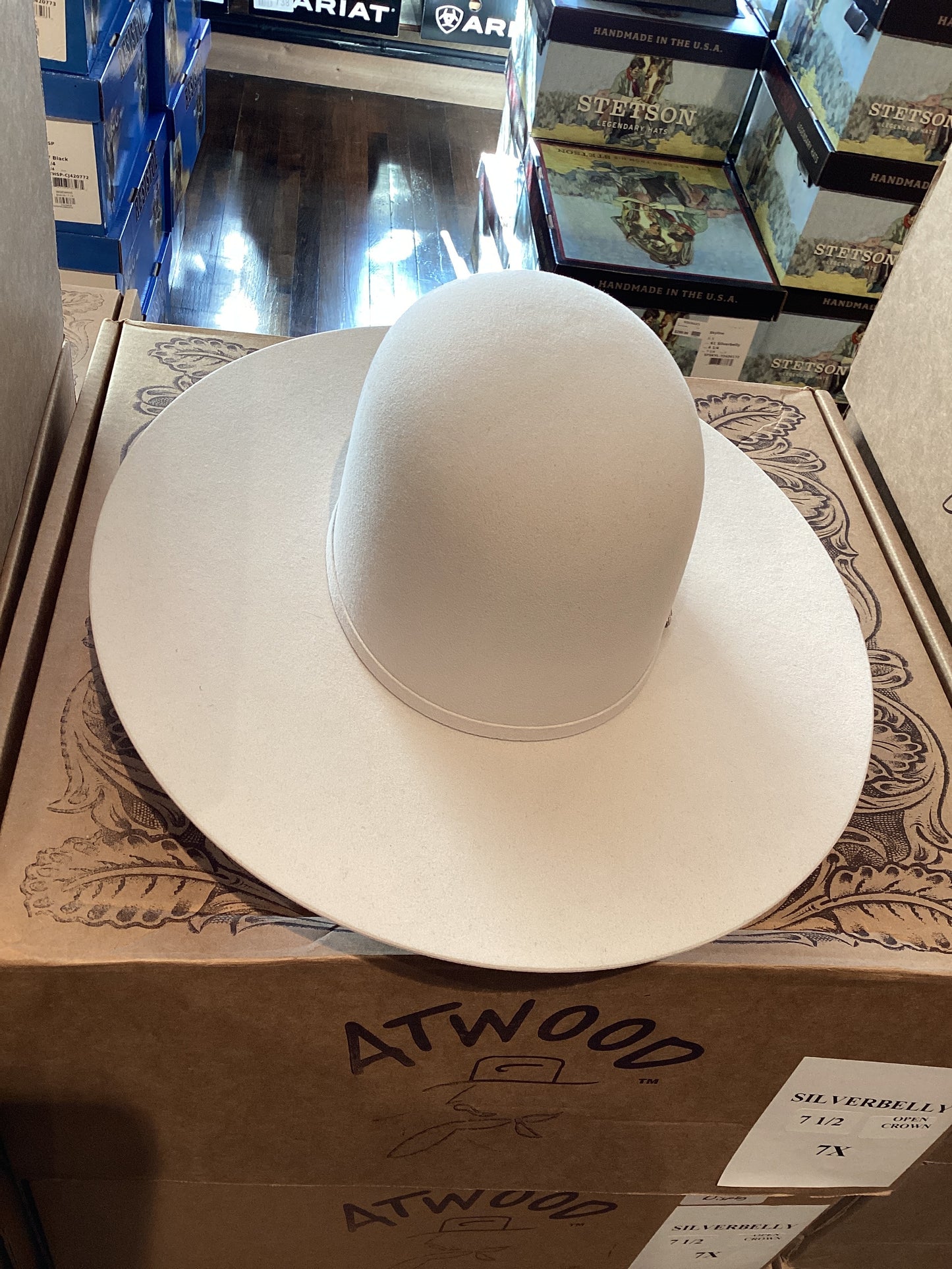 Atwood 7X Felt Open Crown Silverbelly
