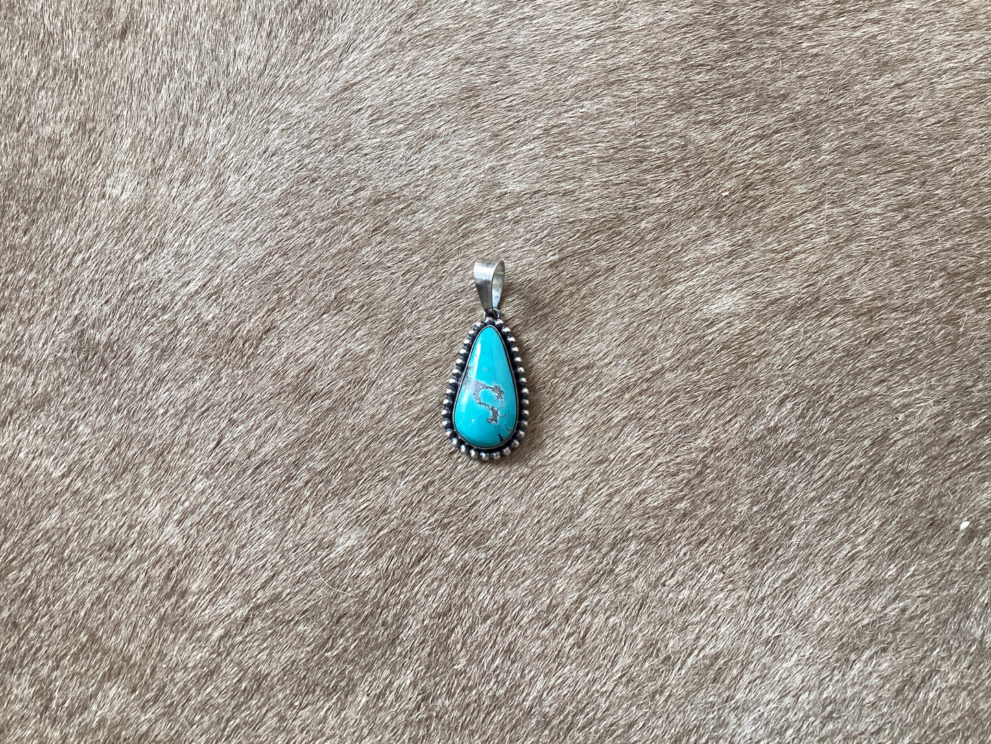 Authentic Skeets Navajo Turquoise Pendant