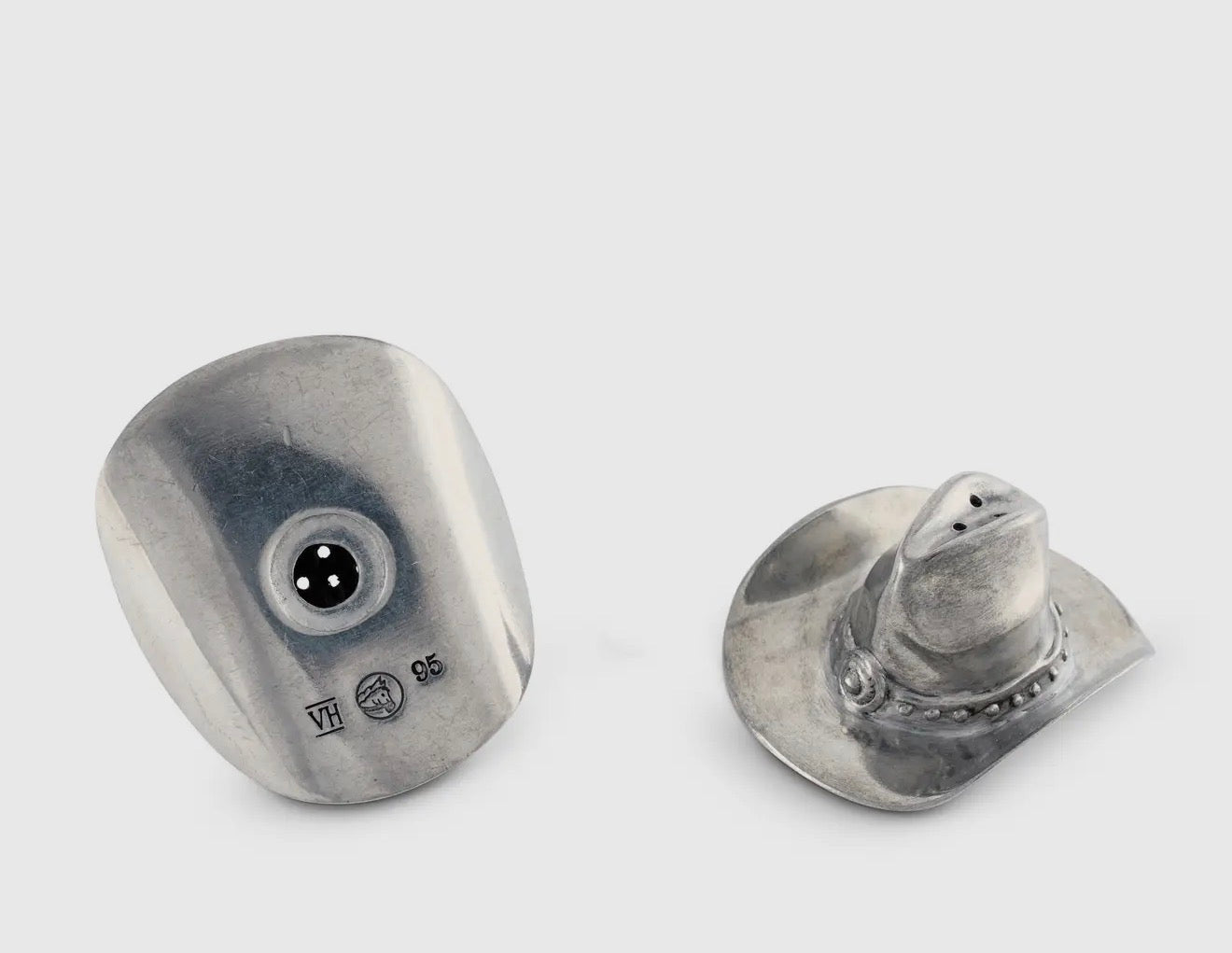 Pewter Cowboy hat Salt & Pepper shakers