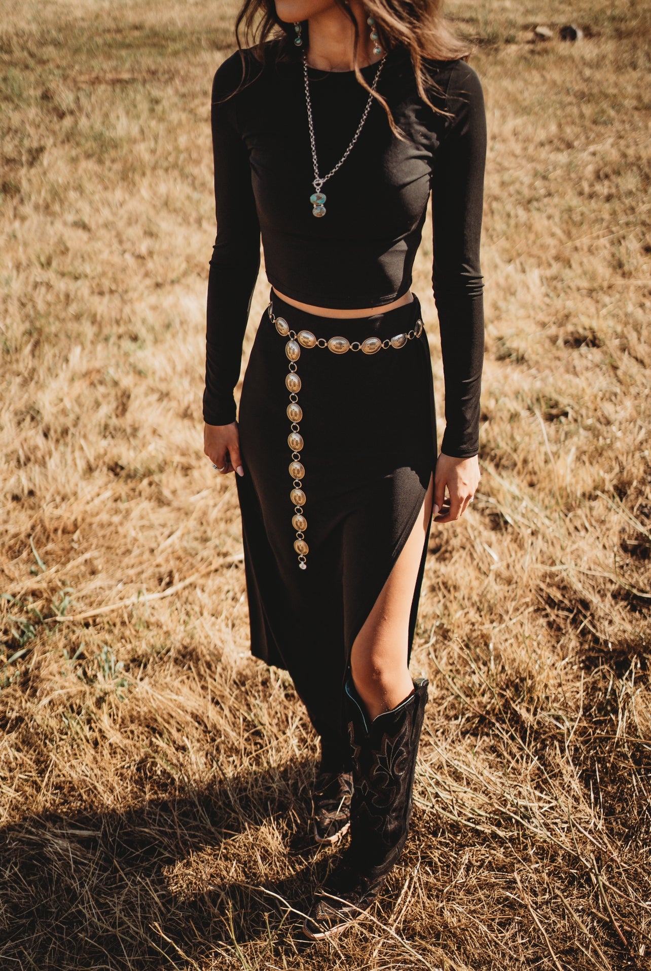 Silhouette Black 2 Piece Dress Set