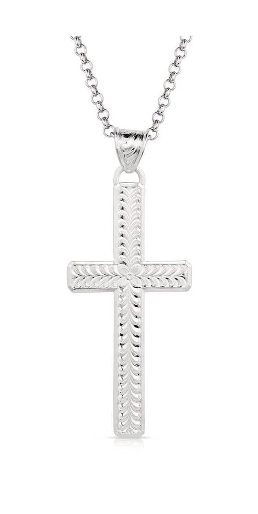 Montana Silver Cross Necklace