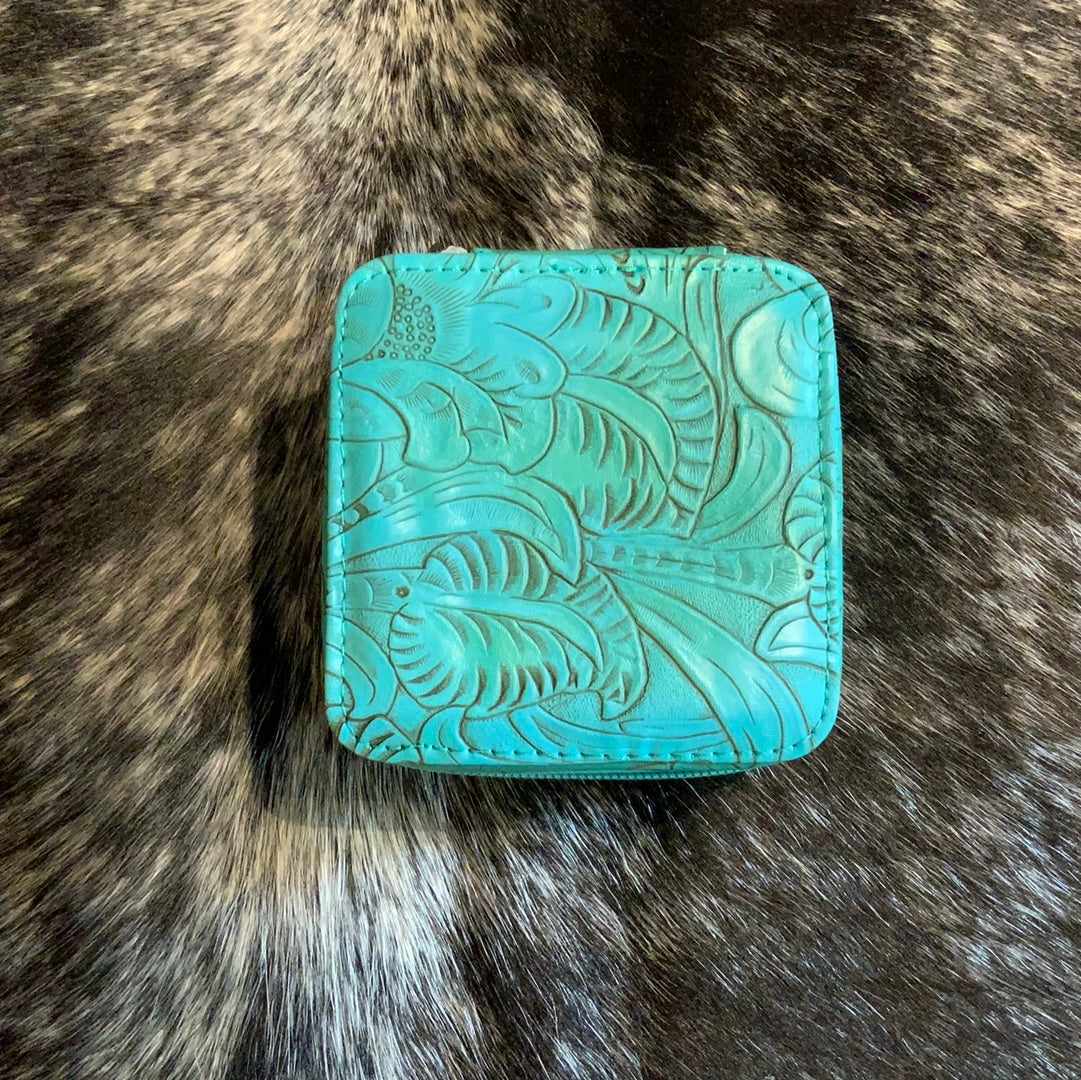 Justin Tooled Travel Jewelry Box