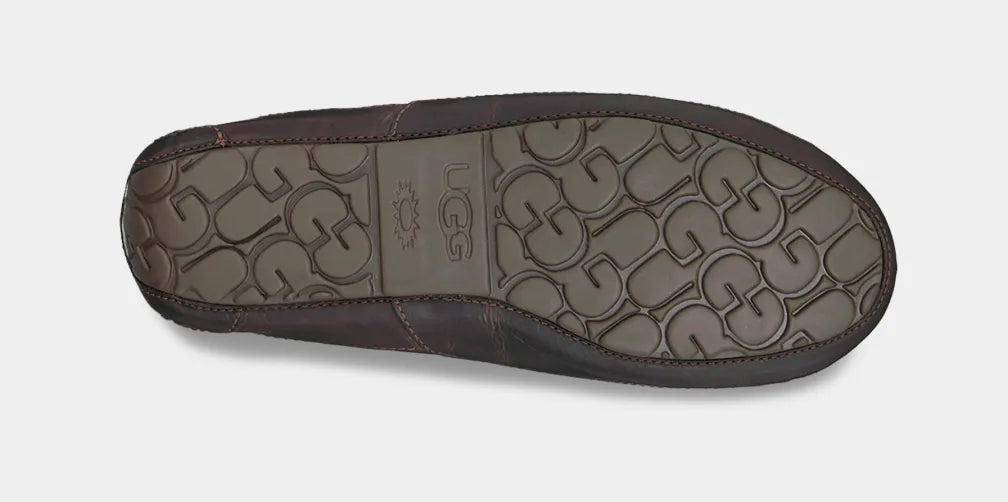 UGG™ Ascot Leather Slipper Dark Spice