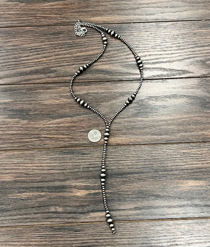 Tassel Bead Necklace 31"