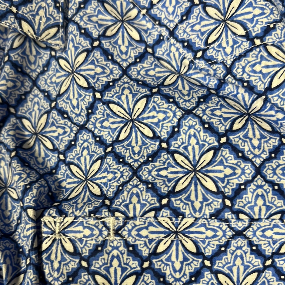 Roper 1932 Blue Skies Tie Print Long Sleeve Shirt