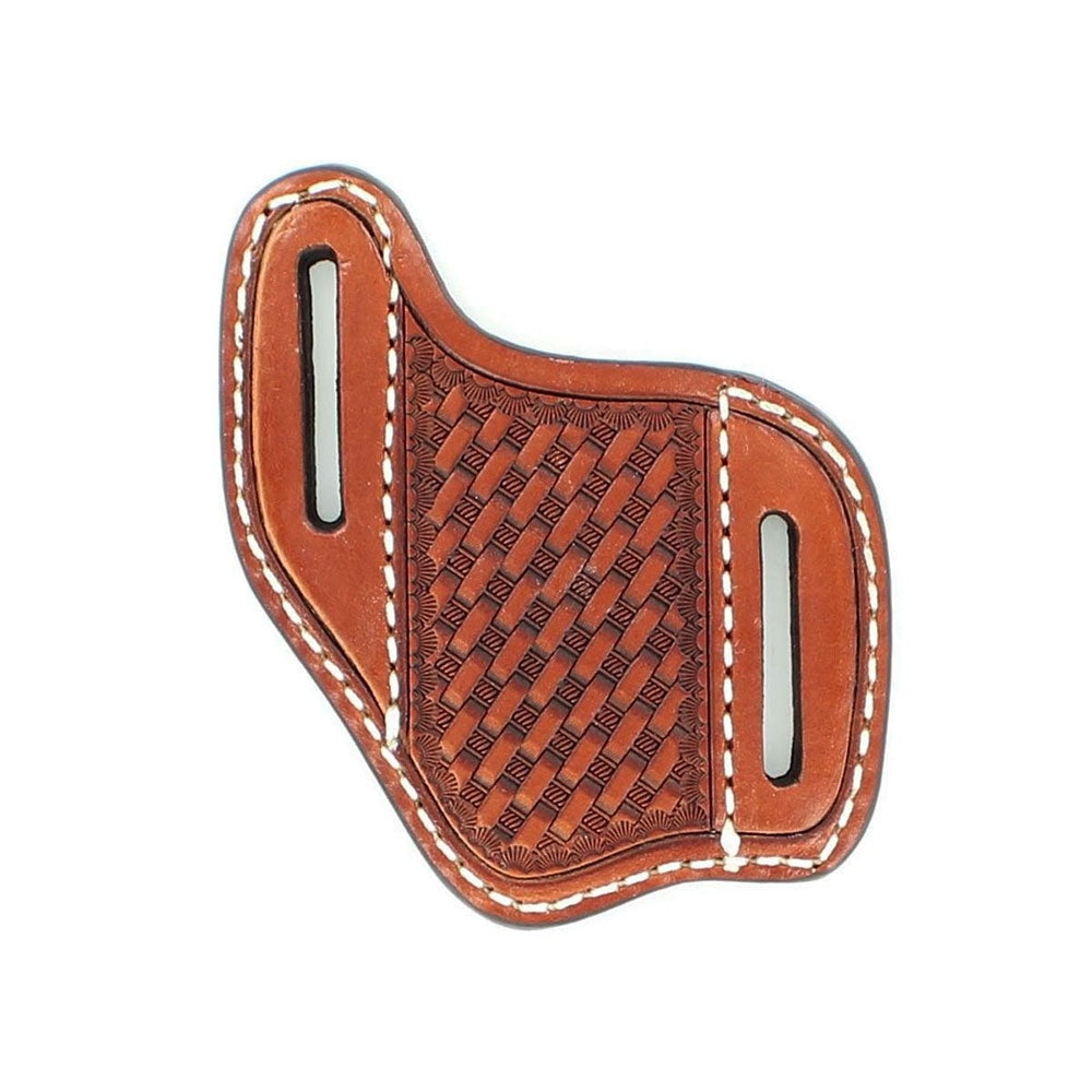 Nocona Leather Basket Weave Knife Sheath