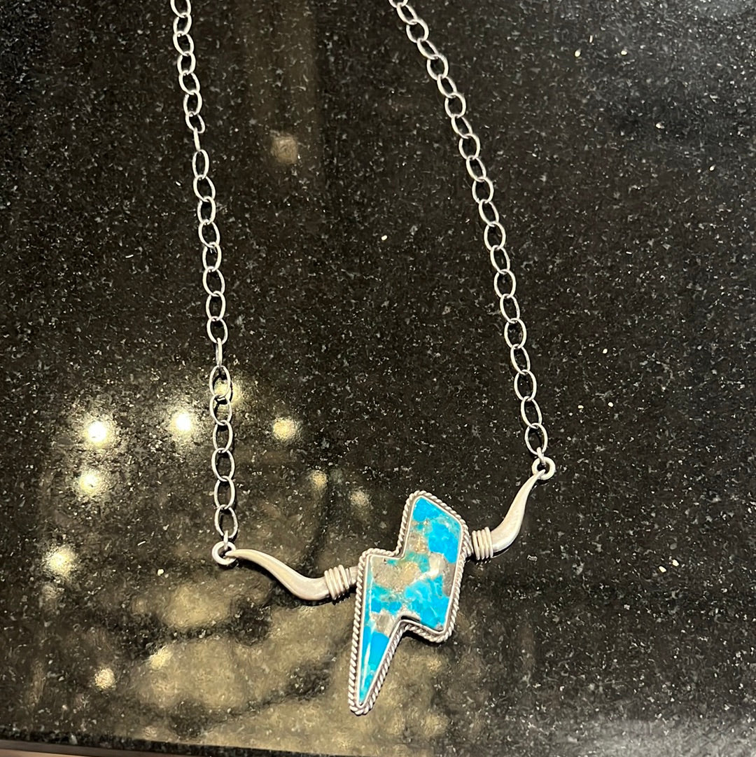 Lightning Bull Necklace